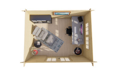 Casas de madera Zaragoza - Modelo Loya 40.7264N INTERIOR