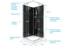 Cabina de ducha - Especificaciones