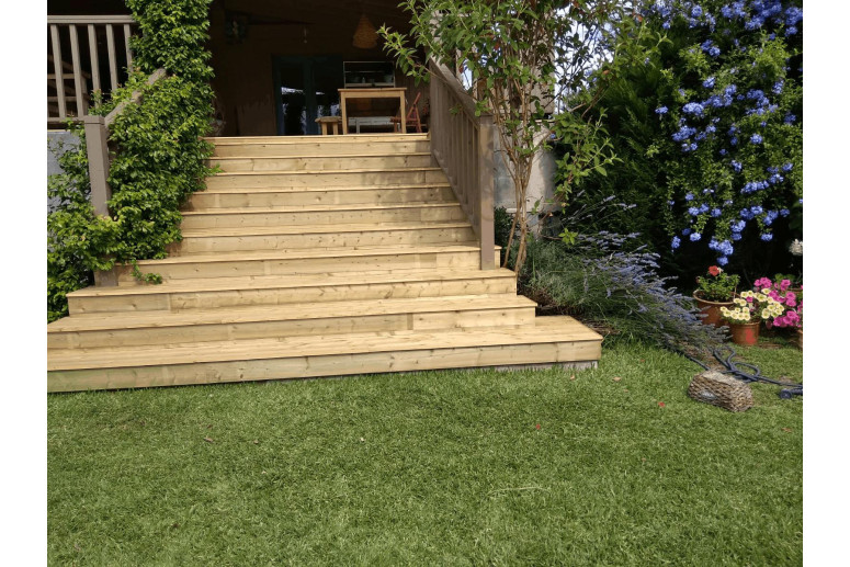 Tabla pino seca 1,9x14x240 - ESCALERAS