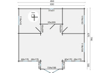 Casas prefabricadas Córdoba modelo Mullingar 40.7310N Plano
