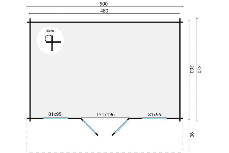 Casas de madera Guarda - Plano