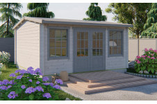 Casas de madera Leira - Modelo Meaghan - Gris