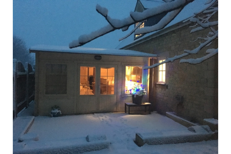 Casas de madera Leira - Modelo Meaghan - Terraza