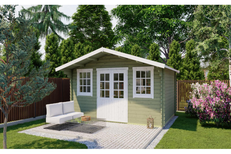 Casas de madera Portalegre - Modelo Paris - Verde