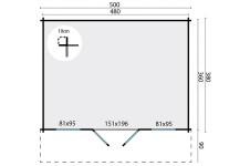 Casas de madera Portalegre - Modelo Paris - Plano