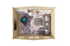 Casas de madera Portalegre - Modelo Paris - Interior