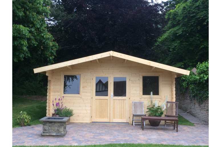 Casas de madera Portalegre - Modelo Paris - Frontal