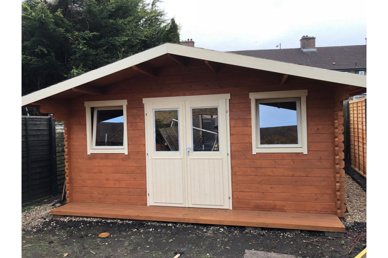 Casas de madera Portalegre - Modelo Paris - Nogal