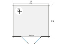 Casas de madera Azores - Modelo Mila - Plano Casas de madera Azores - Modelo Mila - Plano