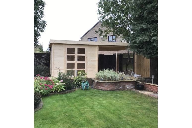 Casas de madera Beja - Modelo Dellinger - Terraza