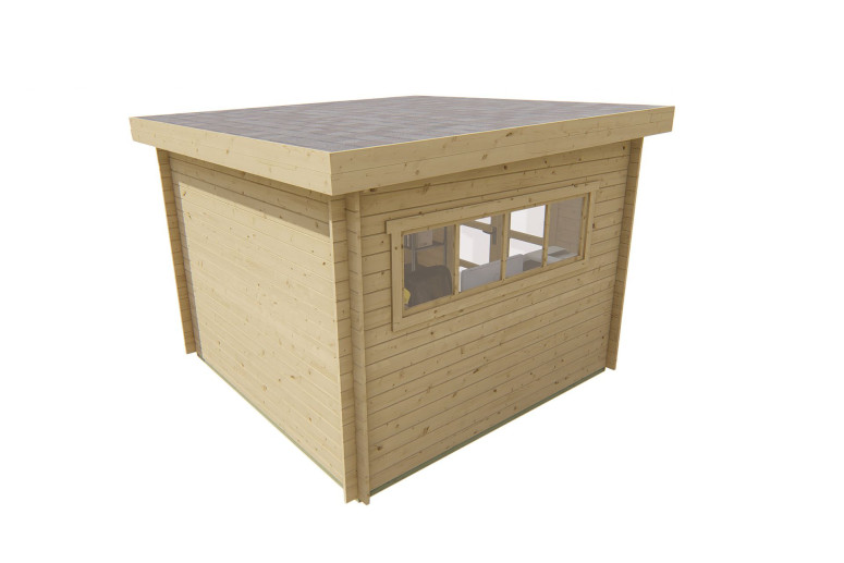 Casas de madera Vila Real - Modelo Bodine - Lateral