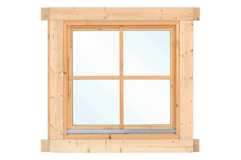 Ventana para casa madera L2 de 92x92 cms - Doble acristalamiento (28-70mm)