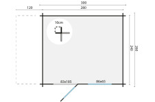 Caseta de madera Finisterre - Plano Caseta de madera Finisterre - Plano