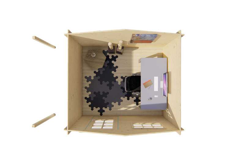 Caseta de madera Finisterre - Interior Caseta de madera Finisterre - Interior