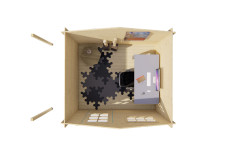 Caseta de madera Finisterre - Interior Caseta de madera Finisterre - Interior