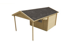 Caseta de madera Cambados - Frontal Caseta de madera Cambados - Frontal