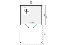 Caseta de madera Cambados - Plano Caseta de madera Cambados - Plano