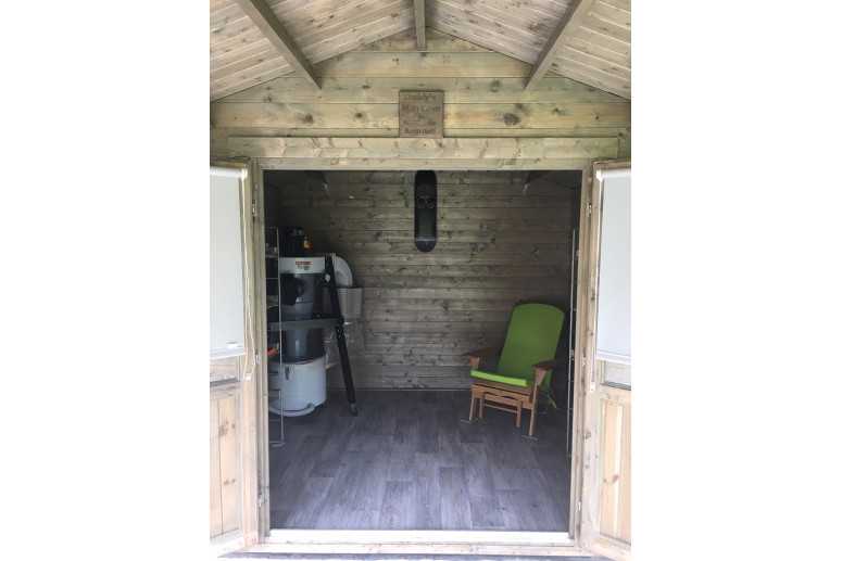 Caseta de madera Cambados - Entrada Caseta de madera Cambados - Entrada