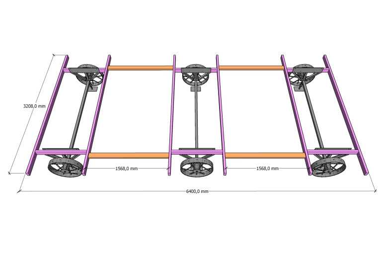 Casas prefabricadas Tarifa - Kit ruedas