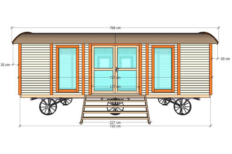 Casas prefabricadas Tarifa - Medidas exteriores