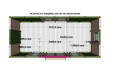 Casas prefabricadas Tarifa - Medidas interiores