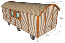 Casas prefabricadas Tarifa - Medidas laterales