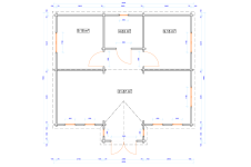 Casas prefabricadas Córdoba modelo Mullingar 40.7310N Plano detallado