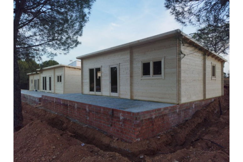 Casas de madera LAS PALMAS - frontal Casas de madera LAS PALMAS - frontal