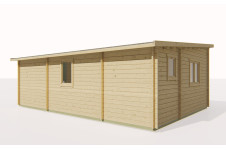 Casas de madera LAS PALMAS - trasera Casas de madera LAS PALMAS - trasera