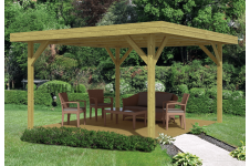 Pérgola Moderna Grand Tratada - 445x445 cms - Verde Pérgola Moderna Grand Tratada - 445x445 cms - Verde