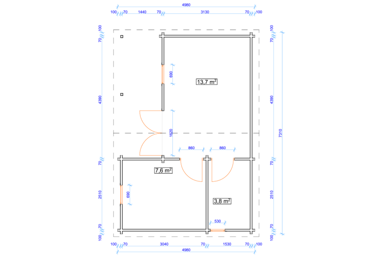 Casas prefabricadas Lanzarote plano detallado
