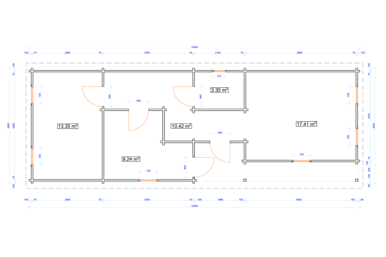 Casas prefabricadas Ronda plano detallado