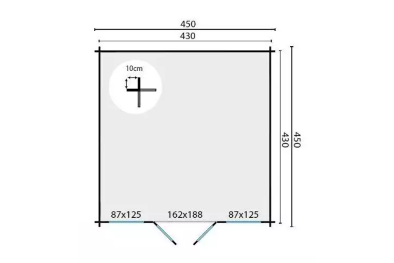 Casas de madera Leira - Modelo Meaghan - Plano