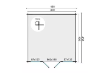 Casas de madera Leira - Modelo Meaghan - Plano