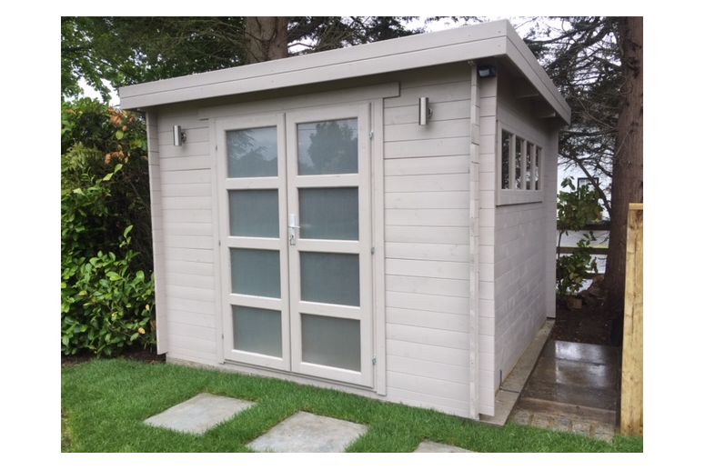 Casas de madera Vila Real - Modelo Bodine - Jardín