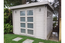 Casas de madera Vila Real - Modelo Bodine - Jardín