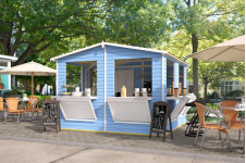 Kiosco de madera Alcoy - Azul Kiosco de madera Alcoy - Azul