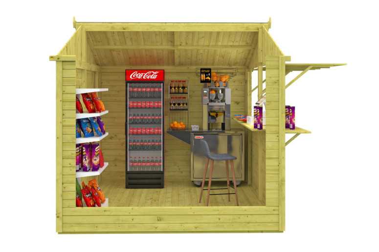 Kiosco de madera Motril - Interior