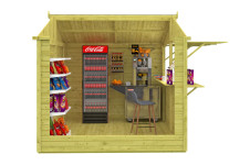 Kiosco de madera Motril - Interior