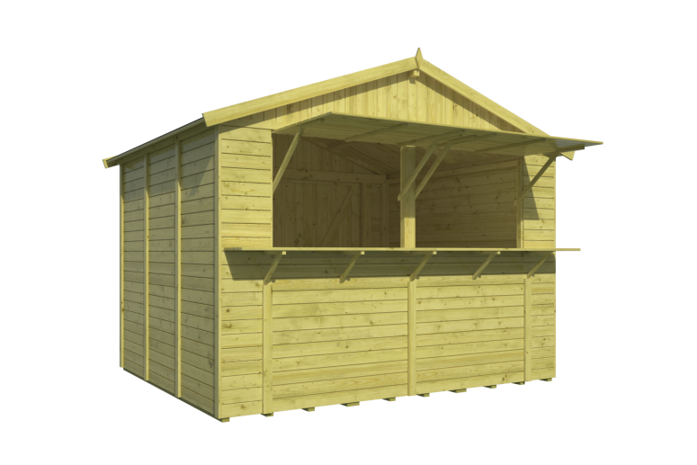 Kiosco de madera Motril - Frontal