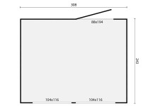 Kiosco de madera Motril - Plano