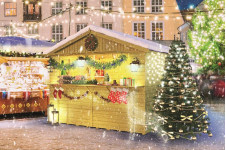 Kiosco de madera Motril - Mercado navideño