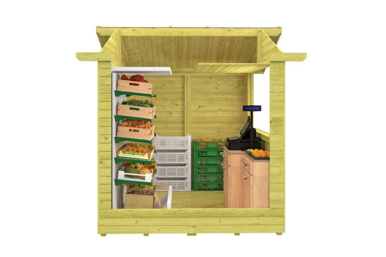 Kiosco de madera Lorca - Interior Kiosco de madera Lorca - Interior