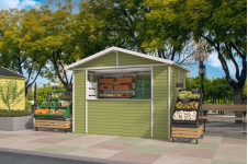 Kiosco de madera Lorca - Verde Kiosco de madera Lorca - Verde