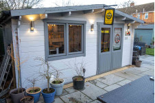 Casas de madera Pontevedra modelo Leipzig 40.7215 gris