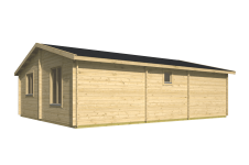 Casas prefabricadas de Madera Alcalá - TRASERA