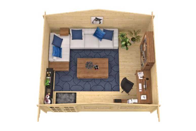 Casas de Madera Tarragona - Modelo Truus 40.7055 interior