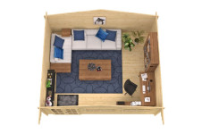 Casas de Madera Tarragona - Modelo Truus 40.7055 interior