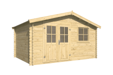 Casas de madera Gorliz 400x300 - 28mm - vista delantera