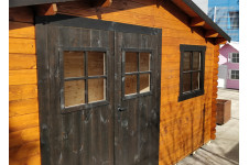 Casas de madera Gorliz 400x300 - 28mm - lateral